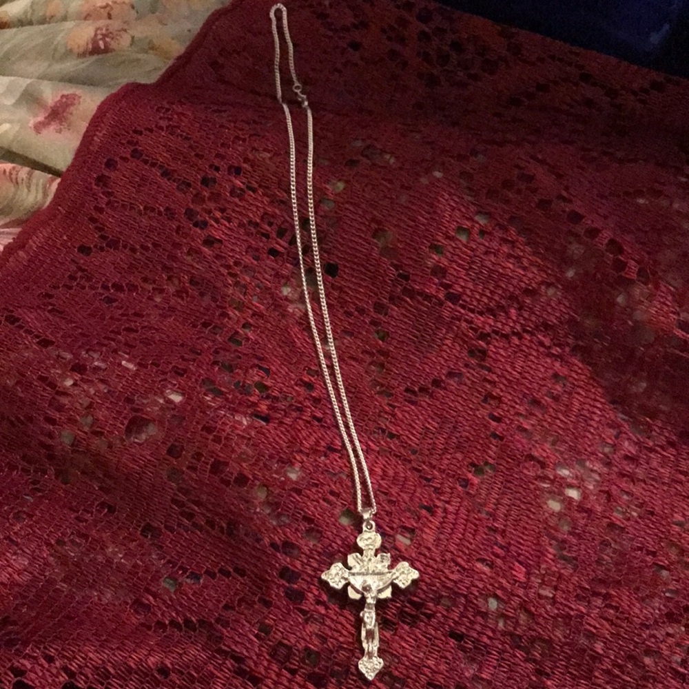 Sterling Silver 20” Chain with Crucifix